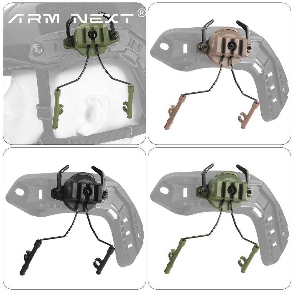 Tactical Helmet Accessories Military Airsoft Headset Holder Helmet Rail Adapter Hunting Shooting Headset Bracket