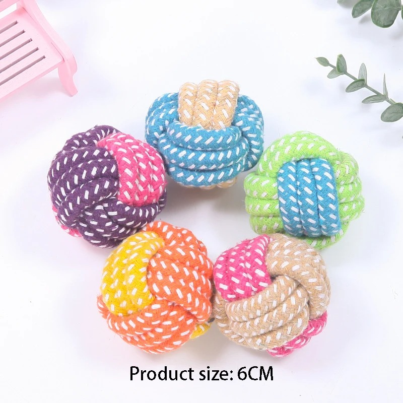 Interactive Cotton Rope Mini Dog Toys Ball Accessories Toothbrush Chew Puppy Toy for Large Small Dogs