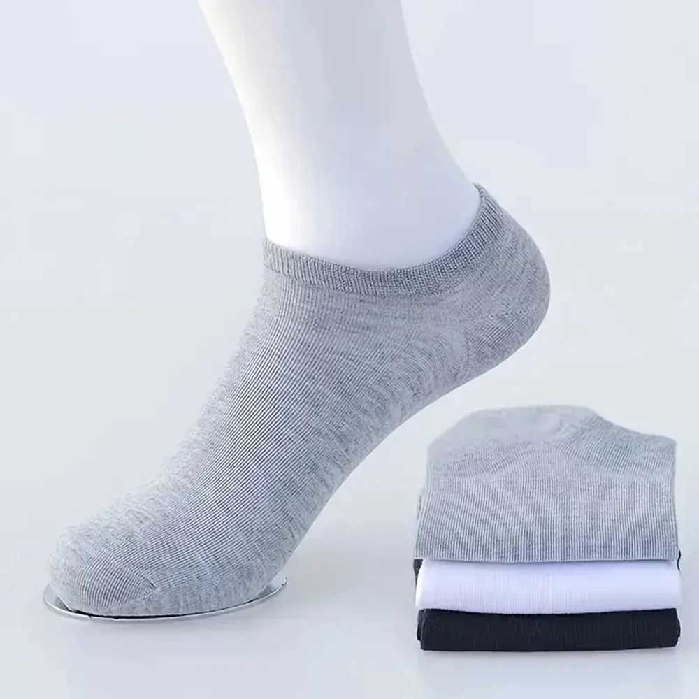 10/30 Pairs Mens Boat Are Comfortable Breathable Sweat Wicking Solid Color Mens Trendy and Versatile Business LX241102