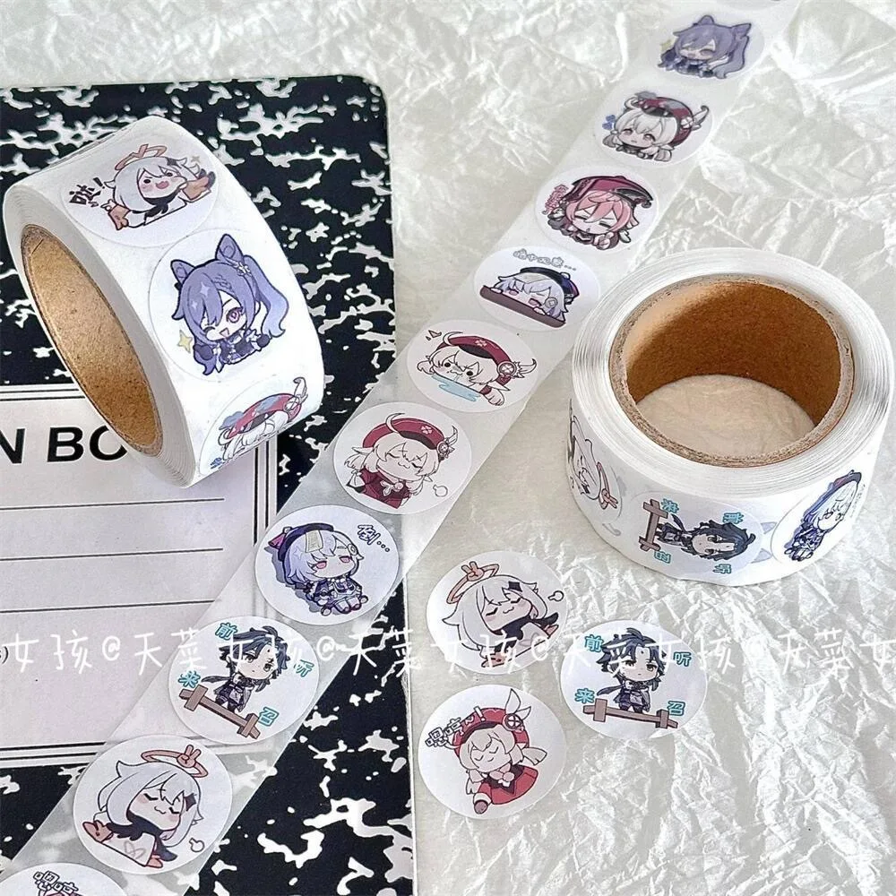 500pcs Genshin Impact Sticker Paper Kaedehara Kazuha Stickers Graffiti for Waterproof Cup Labeling Decal Scrapbook Birthday Card