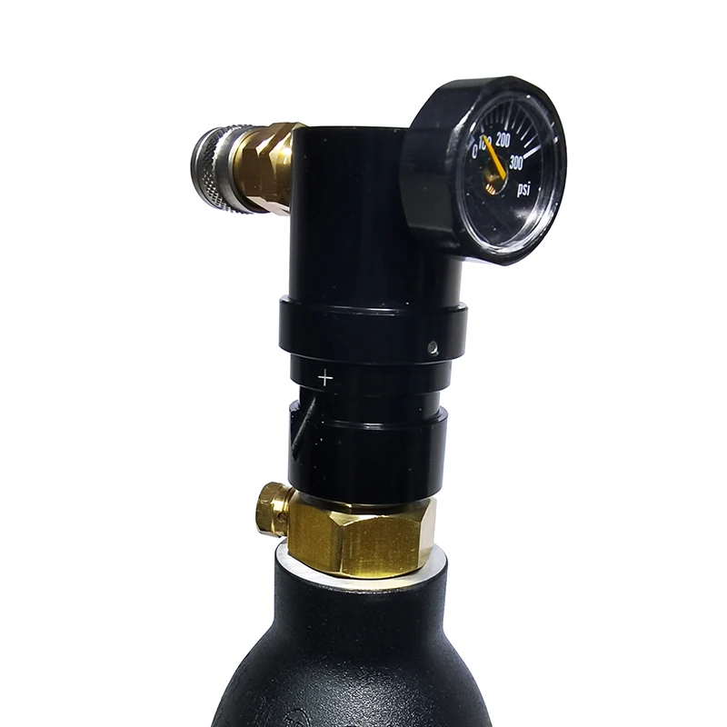 MR Gen 2 Micro Regulator Adjustable with US 2202 Female Adapter Output 20psi to 200psi High Pressure Air Valve Soft