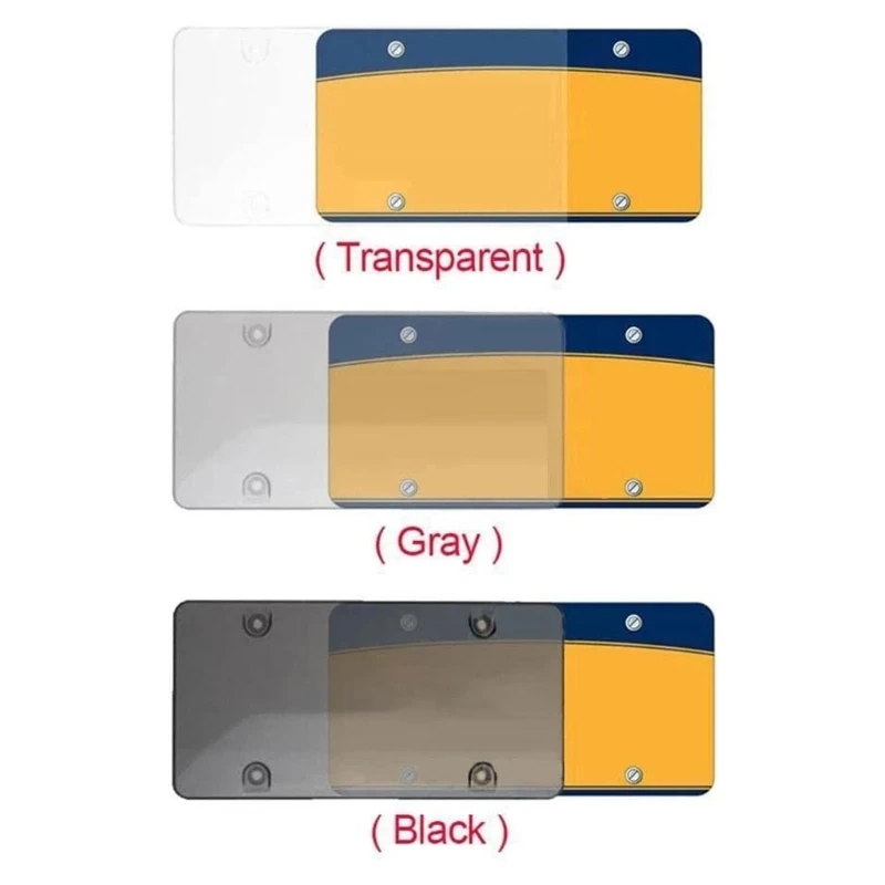 Clear Anti-Speed Red Light Toll Camera Stopper License Frame Cover Photos Plate