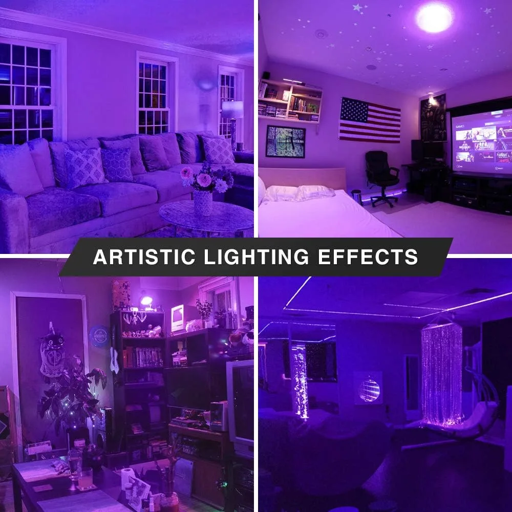E27 LED Bulb UV Purple Black Light Bulbs 9W LED UV Lamp 395nm Ultraviolet Lights Blacklight For Fluorescent Glow Party 85-265V