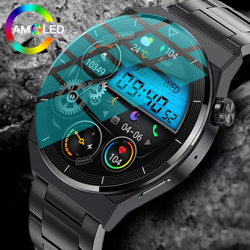 2024 New NFC Smart Watch Men GT3 Pro AMOLED 1.36" 390*390 HD Screen Heart Rate Bluetooth Call IP68 Waterproof Sports SmartWatch