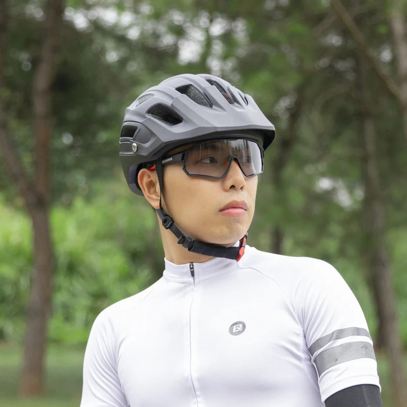 ROCKBROS bicycle goggles po induced MTB road bike goggles UV400 protective sunglasses ultra light sports safety goggles equipment 241031