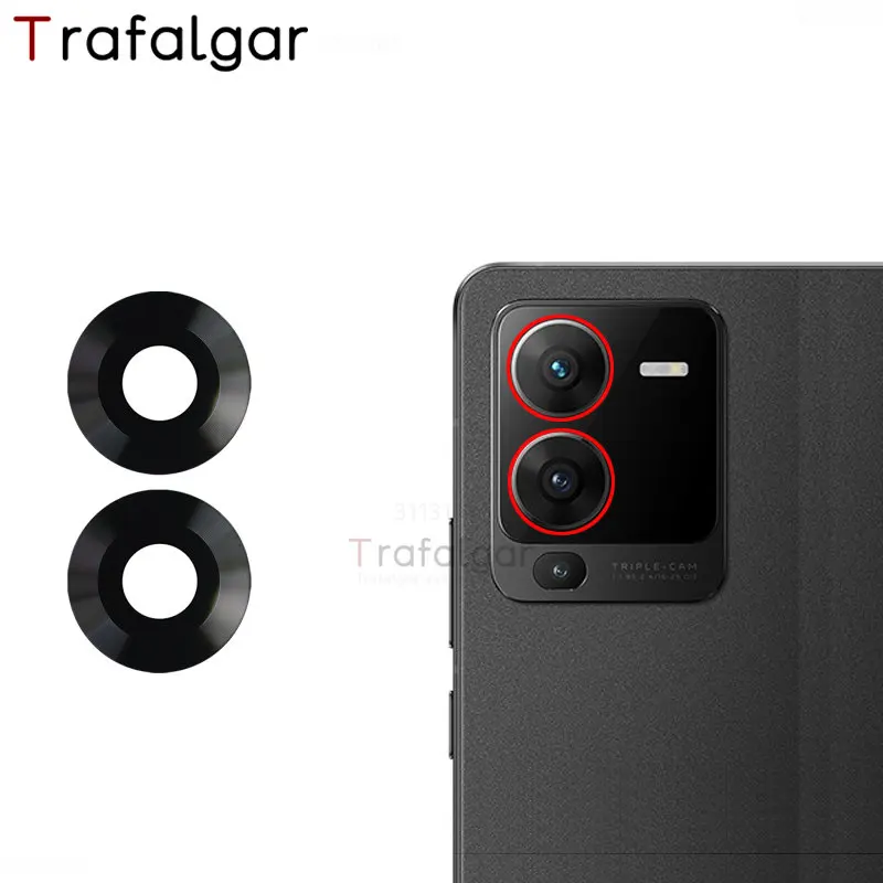Rear Back For vivo V25 Pro 5G Camera Lens Glass Cover Replacement With Adhesive Sticker V2158