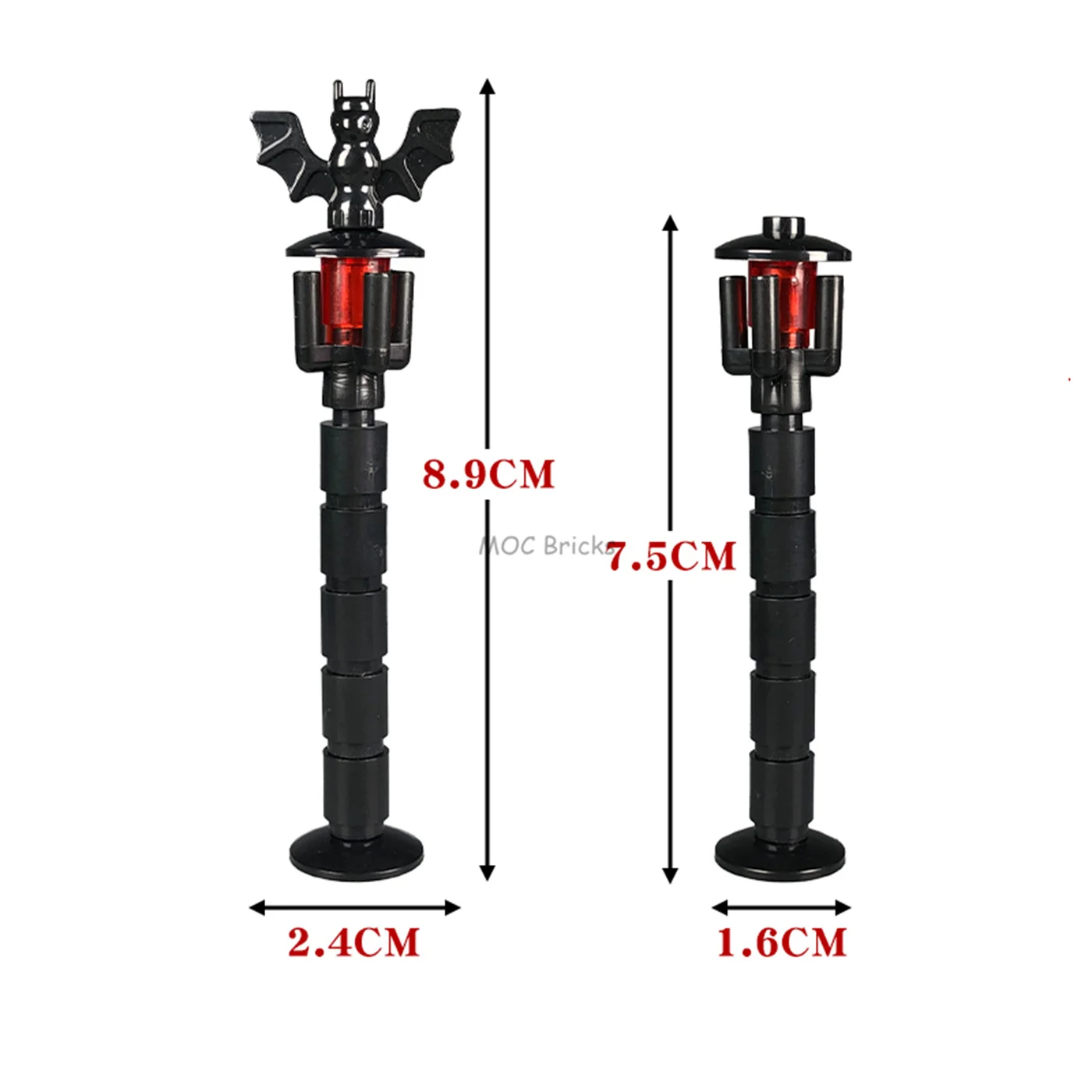 MOC Bricks DIY Traffic Lamp Light City Street Road City Series Accessories Educational Building Blocks Toys Dolls Kids Xmas Gift