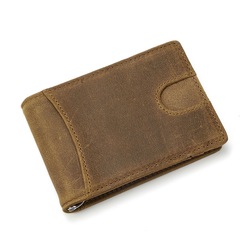 Simple Money Clip Wallets Men - Leather Thin Wallet For Cash New Free Delivery Designer Bag