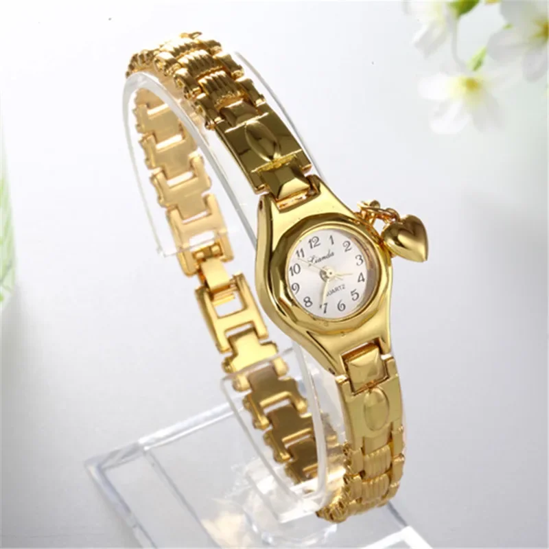 Women Bracelet Watch Mujer Relojes Golden Small Dial Quartz Leisure Popular Wristwatch Hour Female Ladies Elegant Relogio Clock