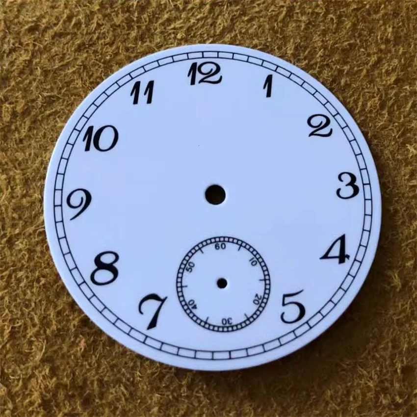 38.9mm Dial Plate Watch Enamel Dial 6 o'clock For ETA 6498 / Seagull ST3621 manual mechanical movement Watch Repair Accessories