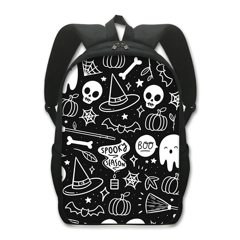 Gothic Bat Ghost Vampire Backpack for Teenager Boys Girls Children School Bags Student Laptop Bags Hip Hop Backpacks Book Bags