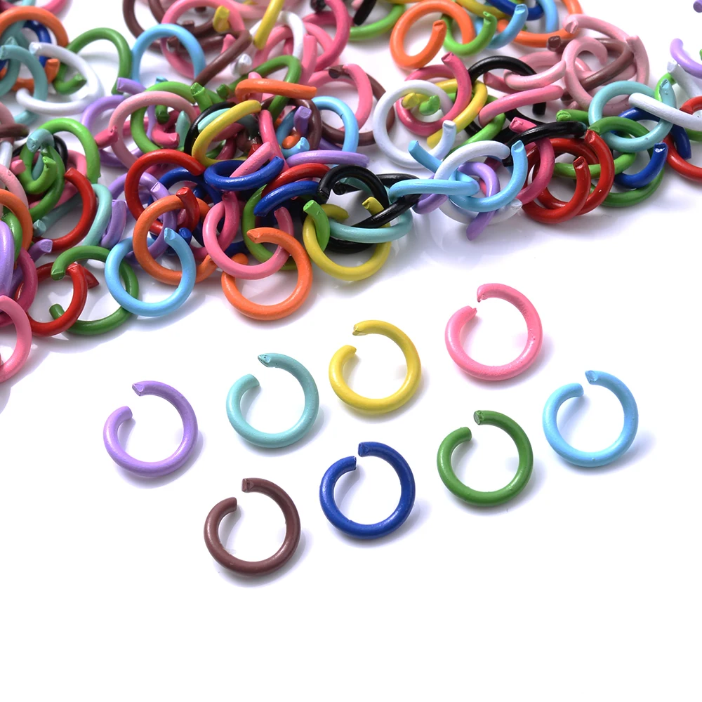 100pcs Multicolor Open Jump Rings Crimp End Clasp & Earpins For Jewelry Making Bracelet Necklace Diy Accessories