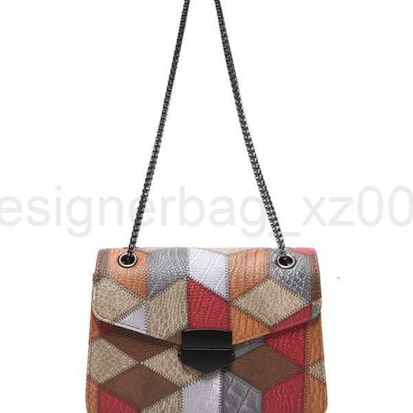 Fashion Classic Bag Designer 10a Top Woman Handbagfashion Canvas Bags New Autumnwinter Color Contrasting High End Atmospheric Single Shoulder Diagona