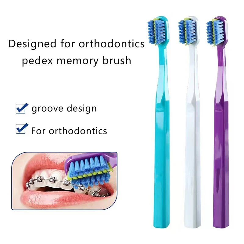 d Orthodontic Tooth PC Braces Clean Brush Adult Toothbrushes Dental Soft Bristle Toothbrush brushes brush