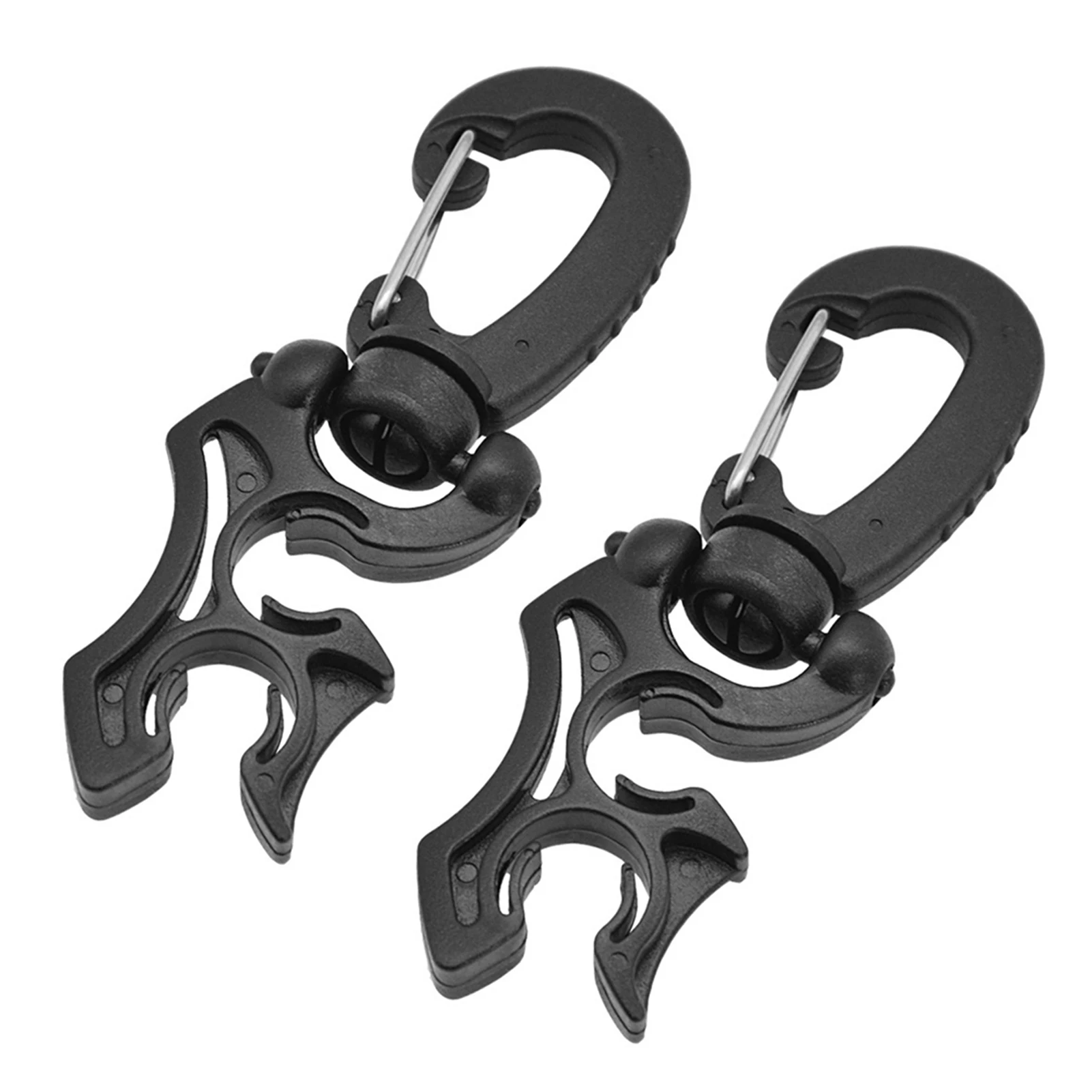 2 Packs Diving Double BCD Regulator Hose Holder with Clip Suit for Low/High Pressure Hoses Regulators Gauges Accessory