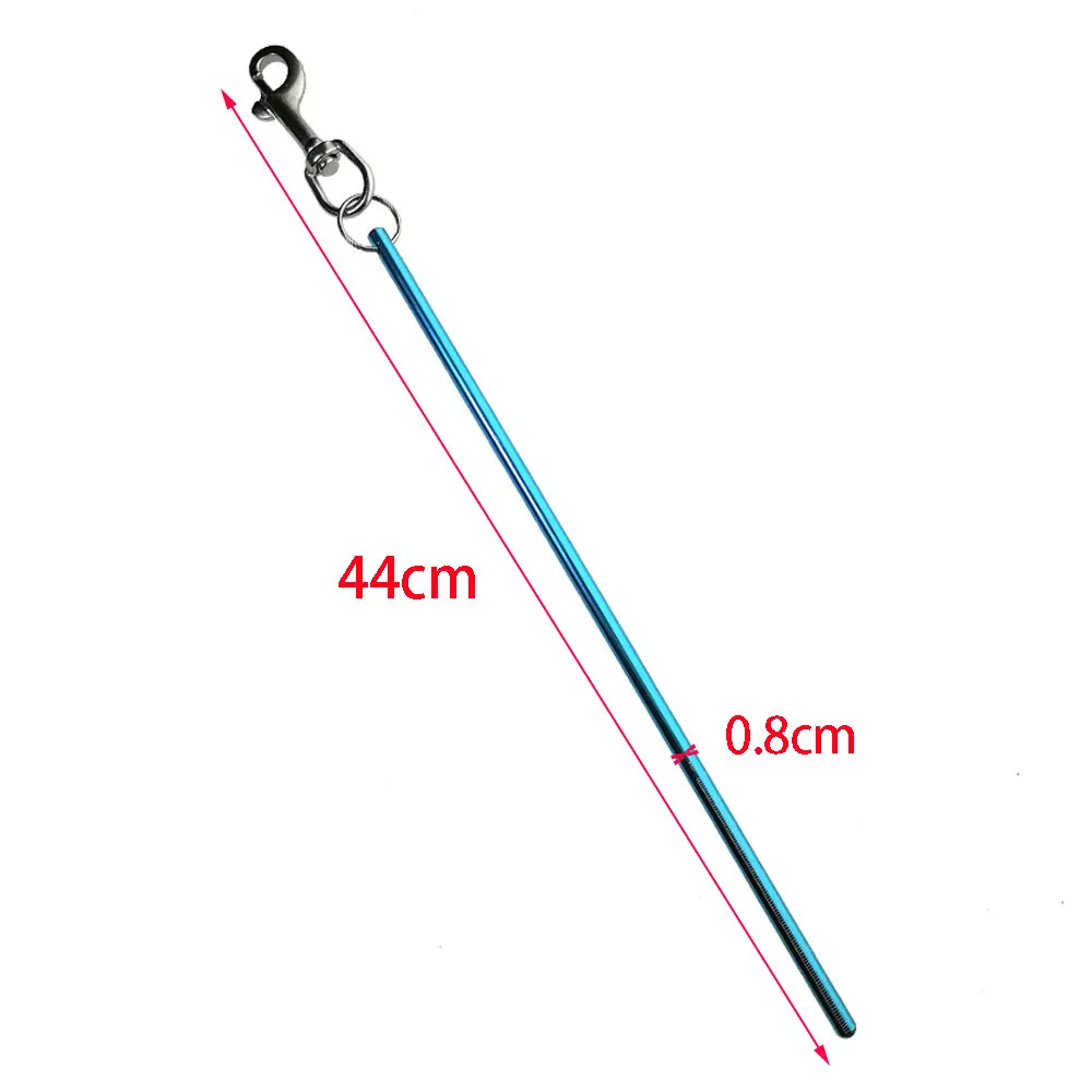 5.5" 14cm Dive Aluminum Alloy Tank Rattle Signal Device Stick With Carabiner Diving Pointer Shaker Noise Maker