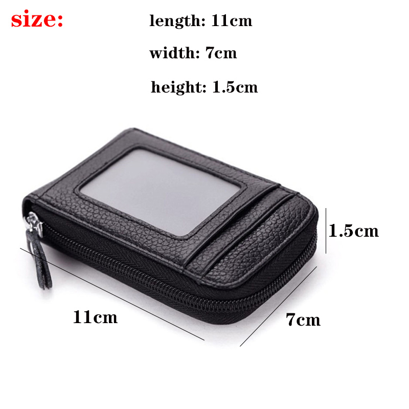 Travel Journey Bank Card Organizer Wallet Passport ID Card Holder Ticket Credit Card Bag Case Zipper
