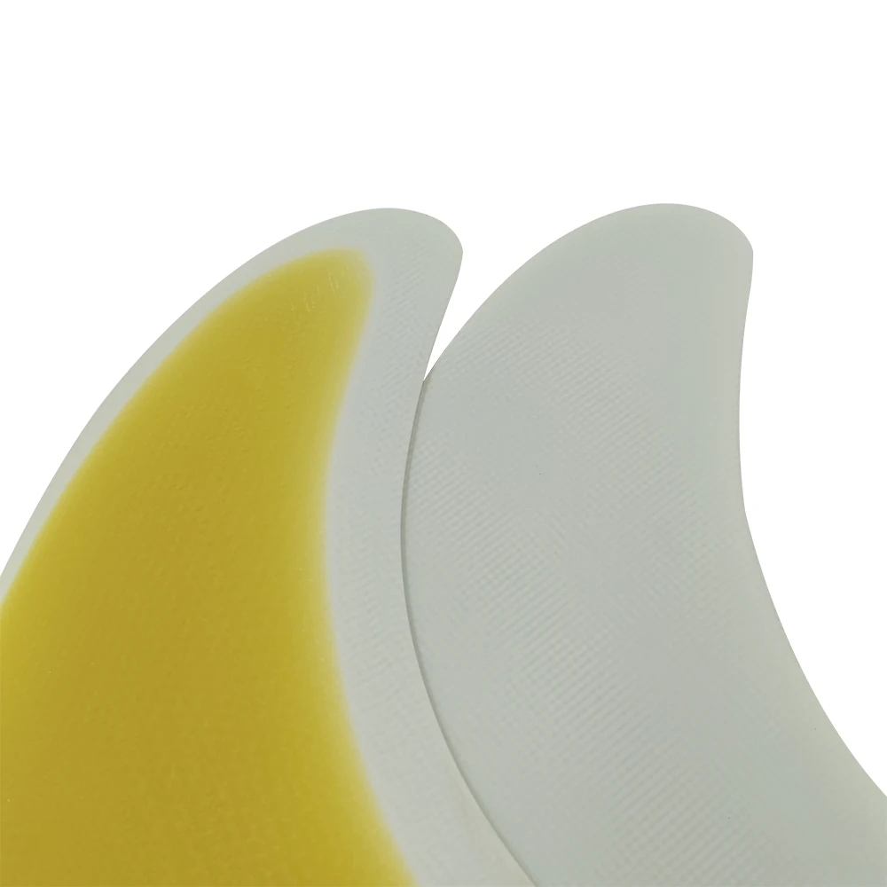 UPSURF FUTURE MR Twin Fins Fiberglass Surfboard Fins Yellow Twin Side Fin For Shortboard Single Tabs Base High Performance 2 Fin