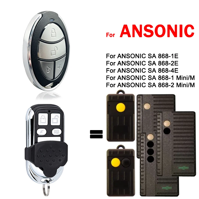 868MHz Gate Remote Control Duplicator For HORMANN / Marantec / Berner / DICKERT / ANSONIC Garage Door Remote Control 868.3MHz