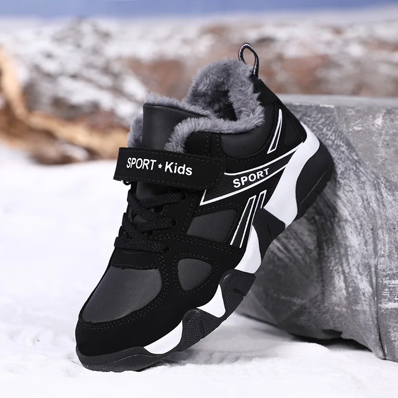 Winter Children Sneakers Warm Lightweight Kids Sports Shoes Outdoor Anti-Slip Running Shoes Casual Boys Girls Tennis Fashion