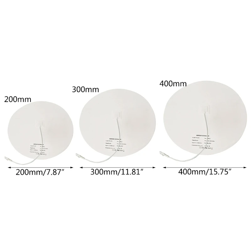 P82D Bathroom Mirror Shower Protective Film Anti-Fog Window Clear Waterproof Makeup Mirror Protective Electronic Heating Film
