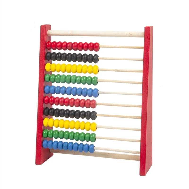 Intelligence Development Wooden Abacus For Kids Mathematics For 3-6 Year Olds Wooden Children's Educational Toys