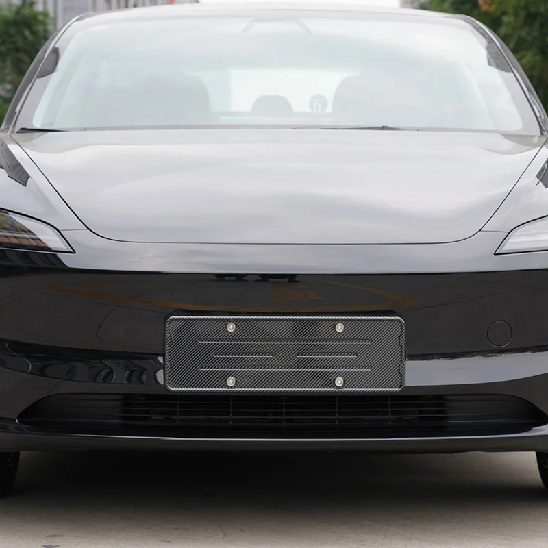 For Tesla Model 3 Highland 2024 Car License Plate Frame, Front+Rear License Plate Holder Accessories