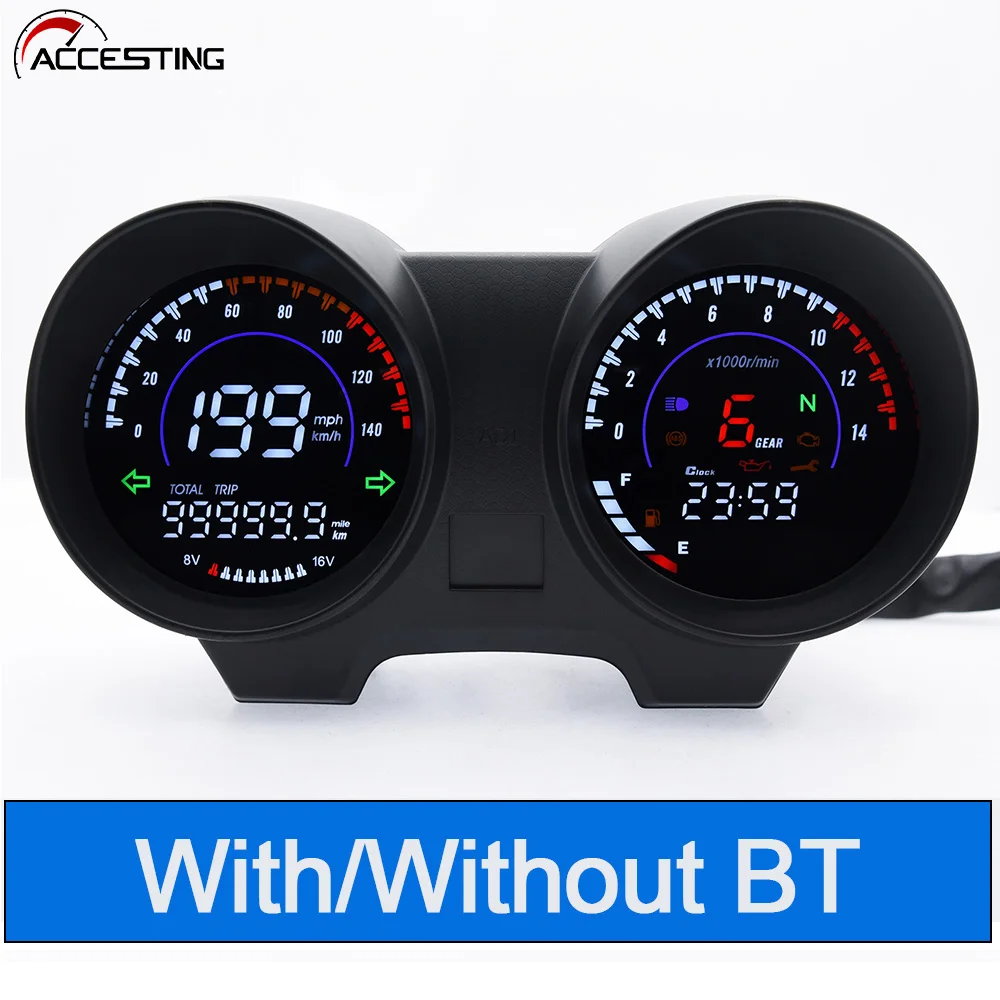 Motorcycle RPM Meter Speedometer LED Digital Dashboard Electronics For Brazil TITAN 150 Honda CG 150 Fan 150 2010 2012
