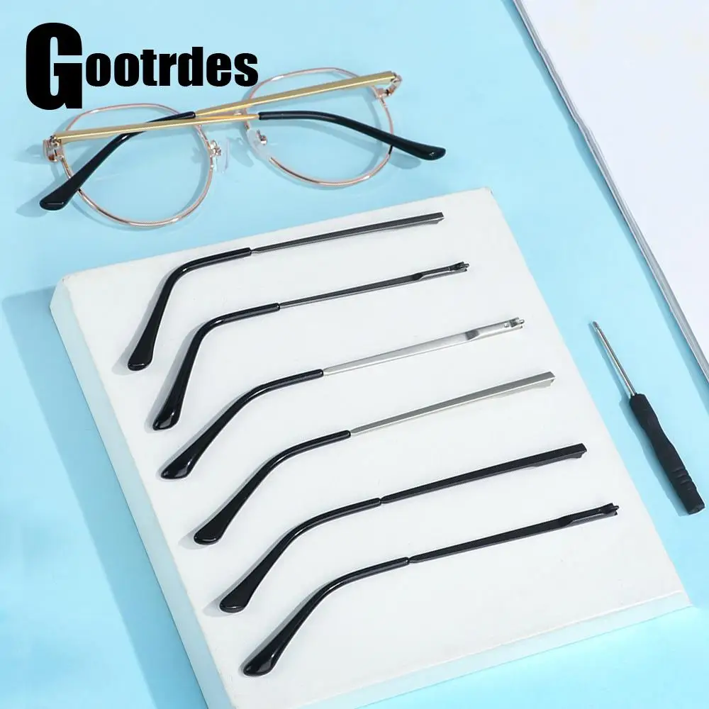 1 Pair Glasses Replacement Leg Metal Eyeglasses Temple Arm Eyeglasses Replacement Metal Leg Repair Eyewear Accessories