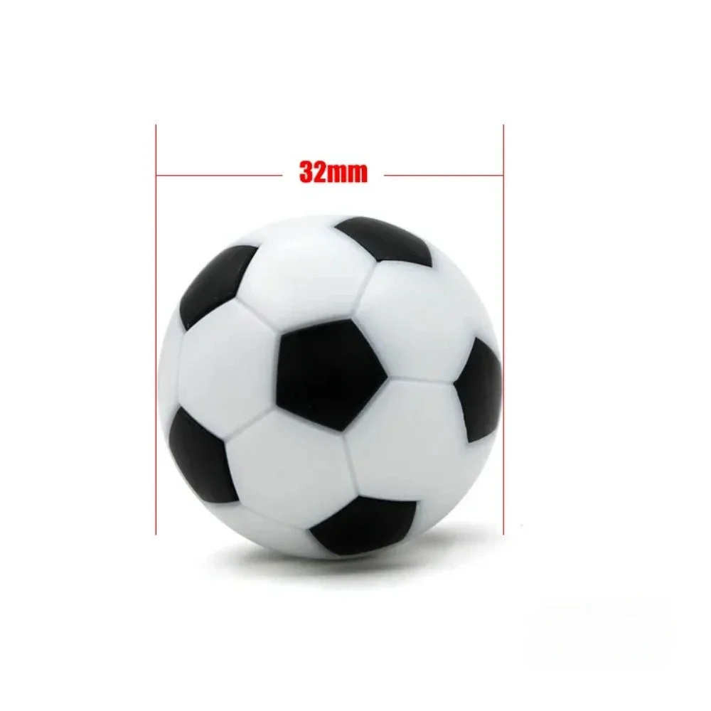 Hot 6PCS 32mm Black White Socer Ball For Entertainment Flexible Trained Relaxed Small Socer Ball Mini Table Football Balls