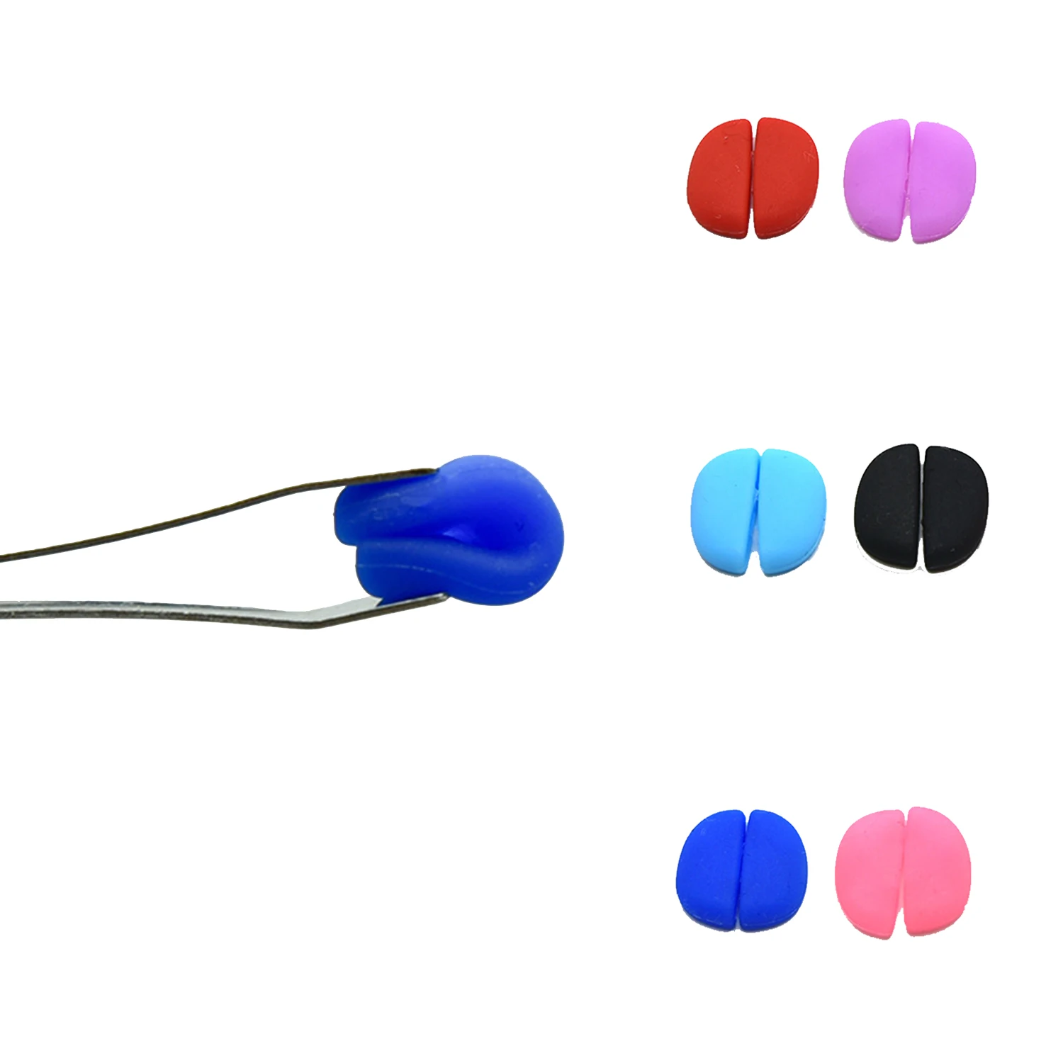 1 pair Anti-slip Silicone Nose Pads For Glasses Push On Nose Pads Repair Tool For Eyeglass Sunglasses Eyewear Accessories New