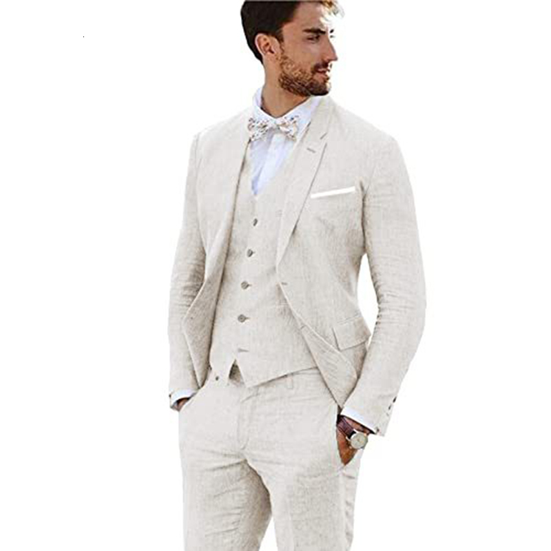 New Design En For Men 3 Pieces Formal Wedding Prom Set Slim Fit Jacket Groom Best Man Tuxedo Costume Homme Suit