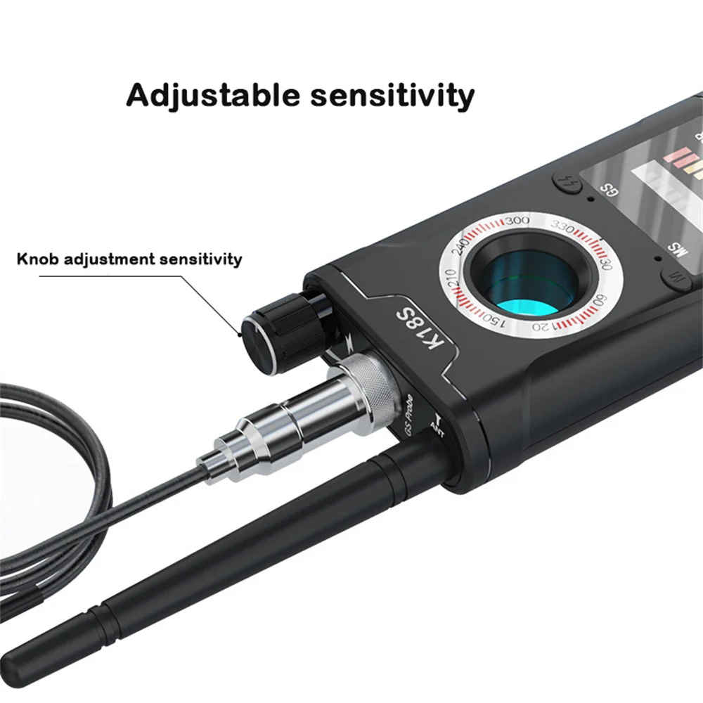 K18S Reverse Camera Detector GSM Audio Error Finder GPS Signal RF Tracker Detect Scanner Upgrade