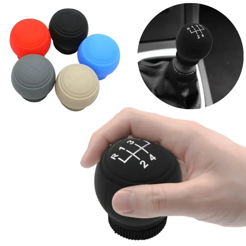 Universal Shift Knob Silicone Cover Gear Rod Protect Case Dustproof WaterProof Lever Handle Skin Nonslip Manual Shifter