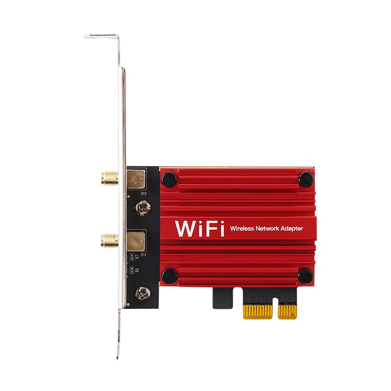 Wifi Adapter Converter M.2 NGFF To PCI-E WiFi Bluetooth Card With 6DB Antenna Intel AX210 M.2 Interface Network Card Universal