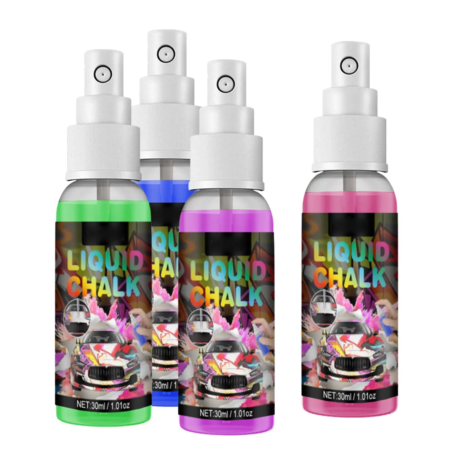 1.01oz Graffiti Chalk Spray Paint Painting Washable Doodling Drawing Marking