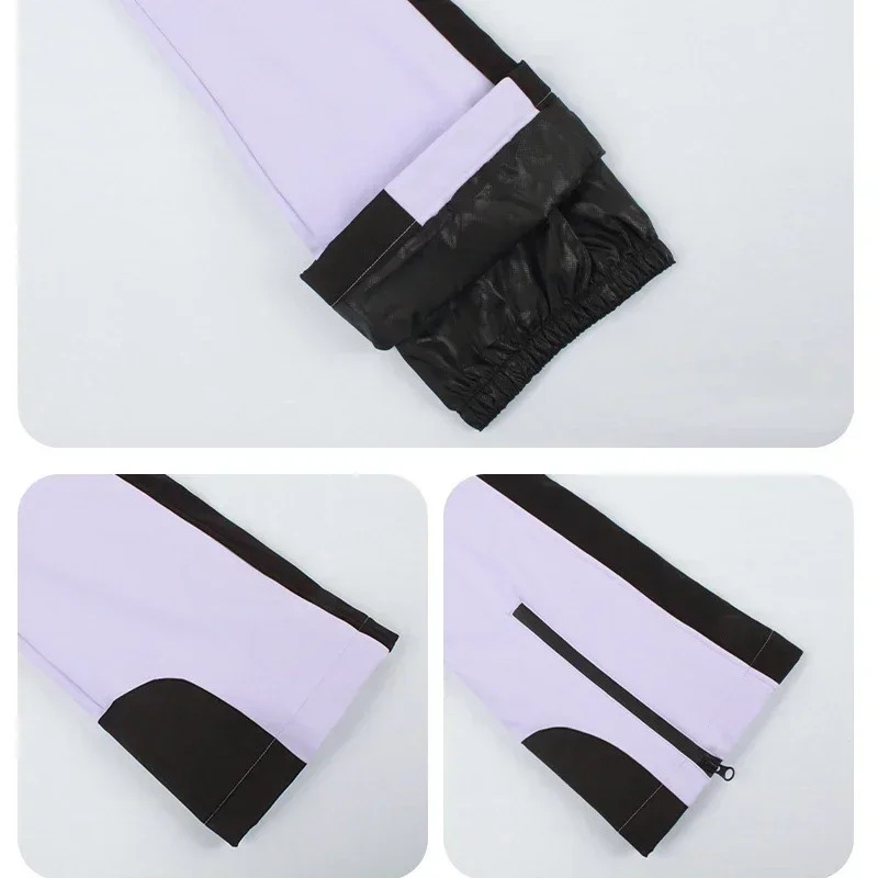2025 Women New Outdoor Ski Winter Insulation Waterproof Skiing Snowboard Strap Pants Breathable Sports Snow Trousers