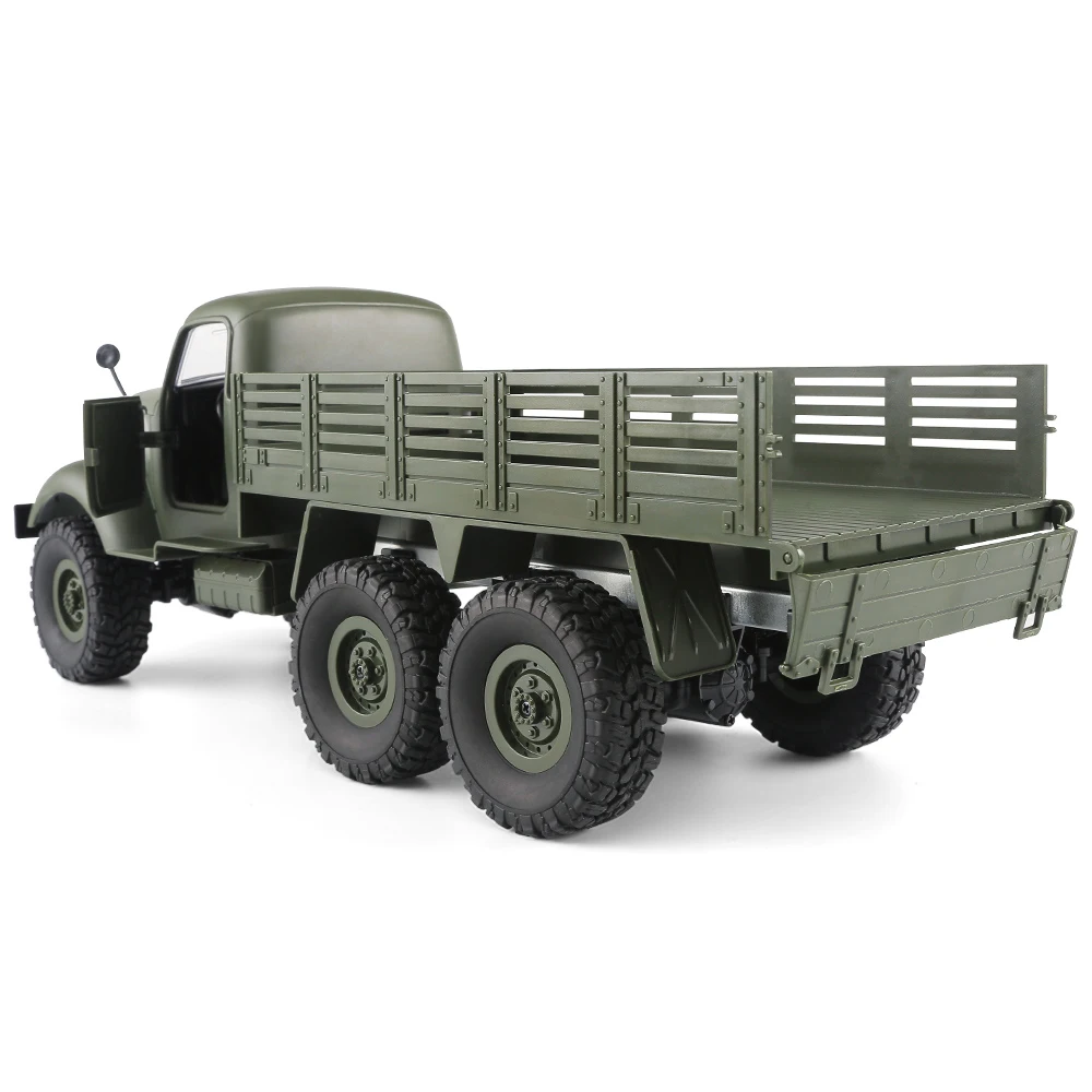 1/16 2.4G 6WD RC Off-road Crawler Military Truck Army Car Children Gift Kids Toy for Boys RC Car 1/16 RC Truck For JJRC Q60 RTR