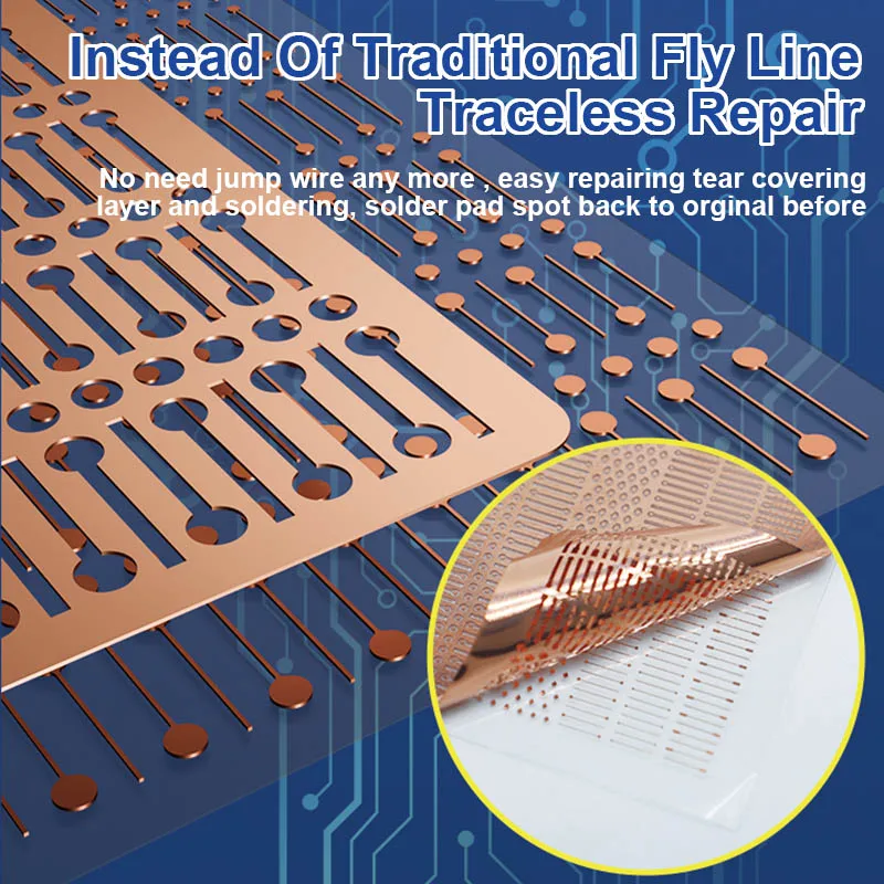 B&R IC-08A Flywire Repair Spot Welding Patch Soldering Plates new With 2025 Ultra-thin And Fixed Pins Quickly Dot-Repairing Welding Tool