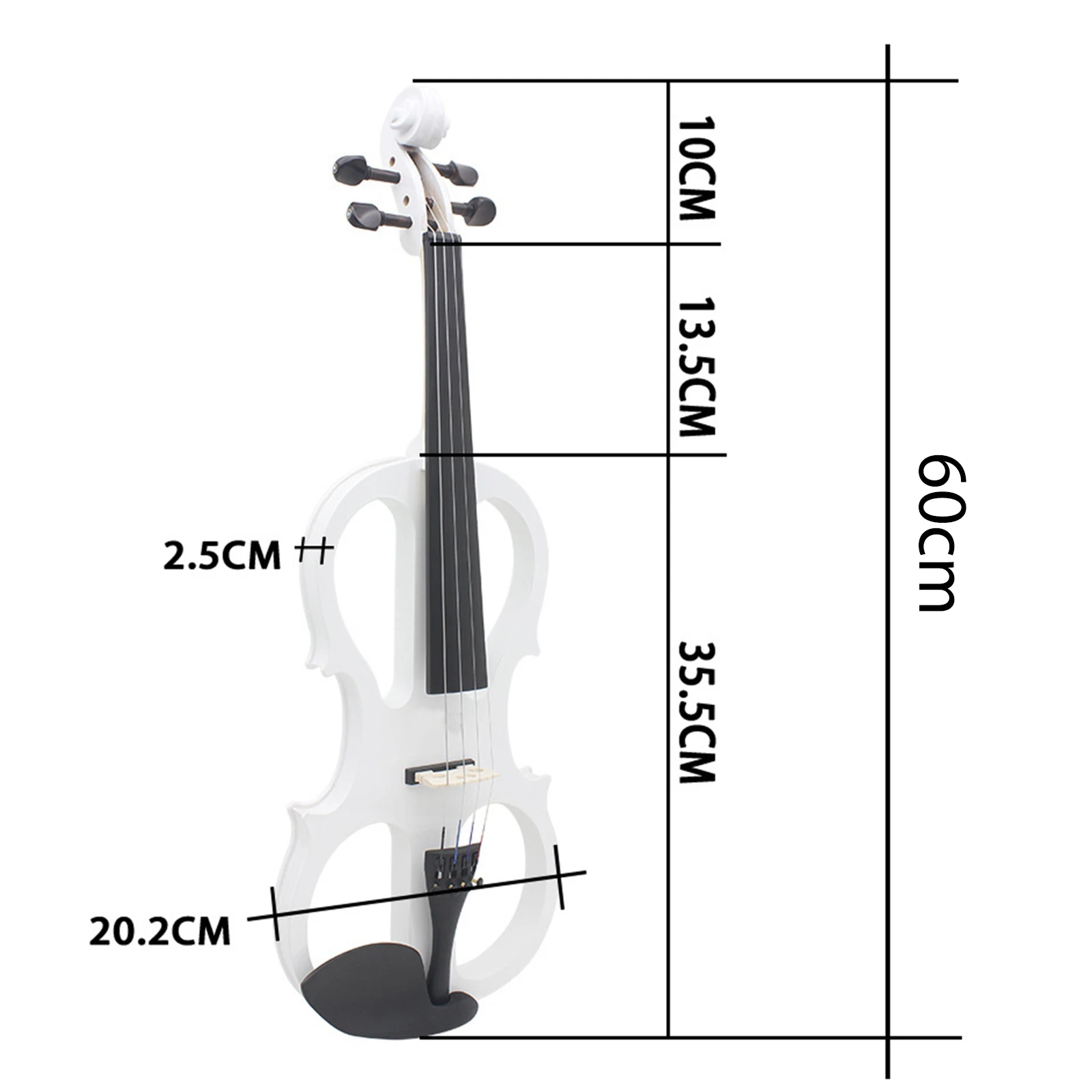 Electric Violin 4/4 with Fittings with Hard Case Violin Bow Electronic Quite Violin Full Size for Teens Performance Violin Lover