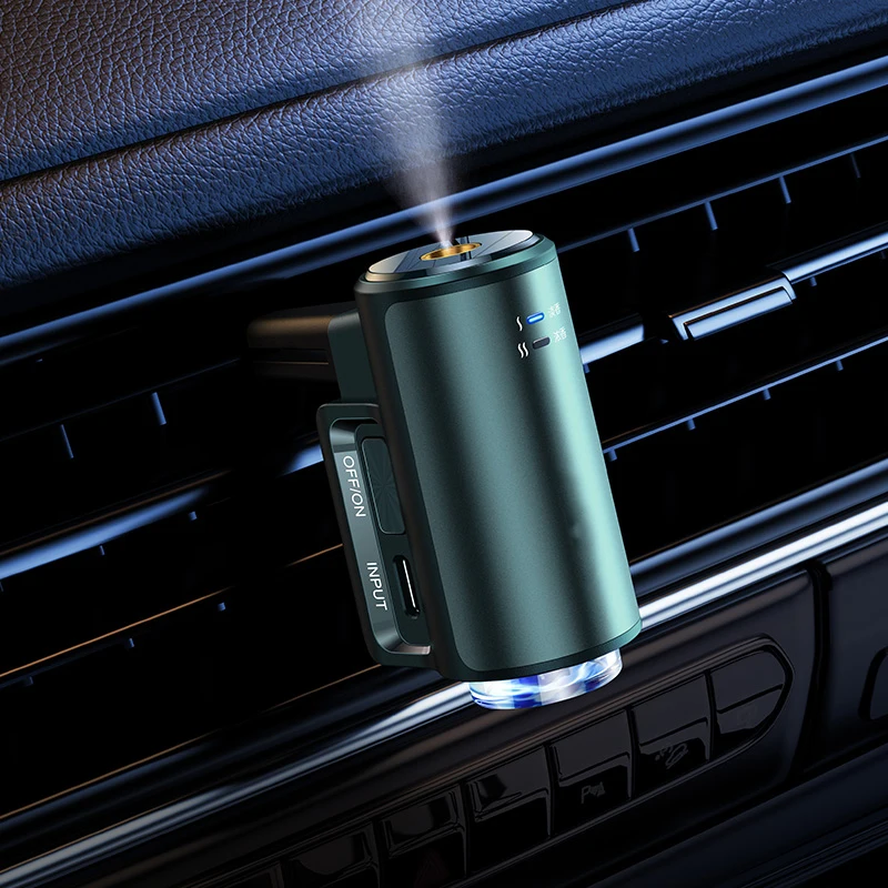Auto Electric Aroma Diffuser Essential Oil Car Air Freshener Auto Fragrance Air Purifier Humidifier With Box Scent Car Perfume