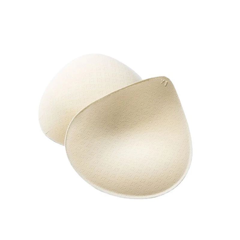 2PCS Thick Latex Bra Pads Push Up Breast Enhancer Removeable Bra Padding Inserts Cups For Women's Bras Swimsuit Bikini Padding