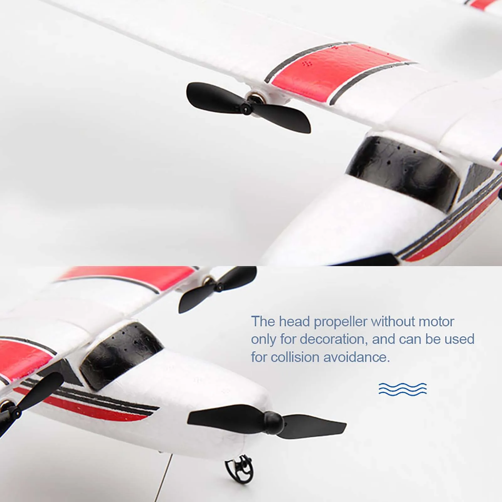 FX801 Airplane 182 DIY RC Plane 2.4GHz 2CH EPP Craft Electric RC Glider Airplane Outdoor Fixed Wing Aircraft for Kids