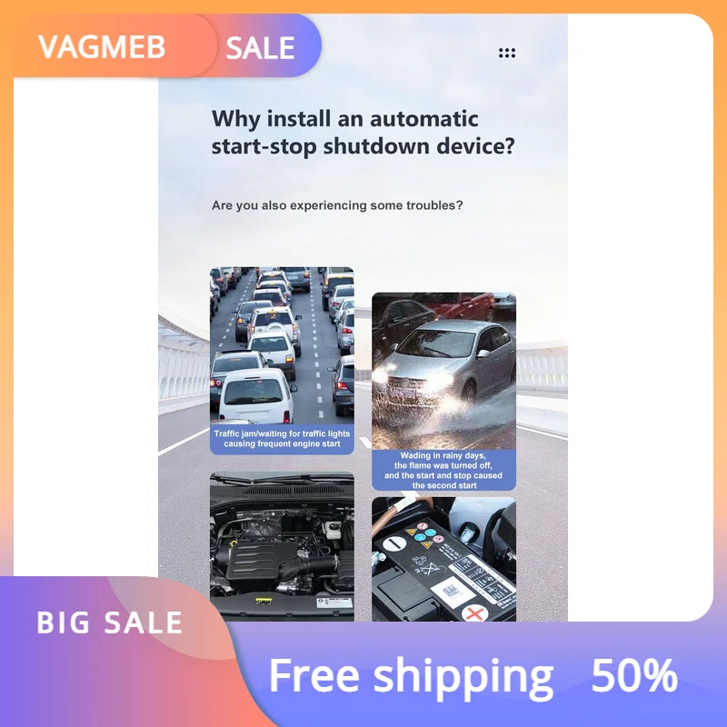 For Toyota Corolla RAV4 YARiS Camry PRADO Car Automatic Stop Start Engine System Eliminator Disable Cable Auto Stop Canceller