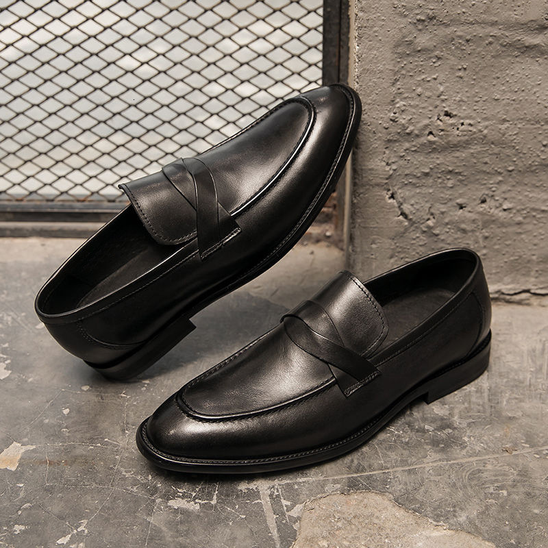 Retro Casual Summer Formal Dress Leather Shoes Business Wedding Office Comfort Loafers for Men Oxfords 2023 7c731