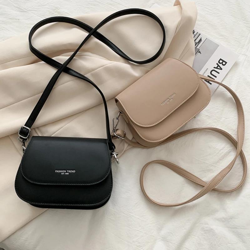 Totes PU Leather Shoulder Bag For Women Underarm Bags Fashion Simple Temperament Flap Handbags Mini Chic Ladies Crossbody 2024