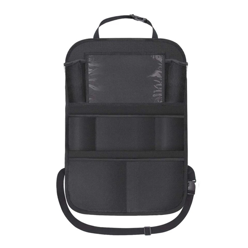 Children Car Seat Organizer Multifunctional Oxford Fabric Car Back Multi Pocket Storage Bag with Tablet Holder Protector for Kid