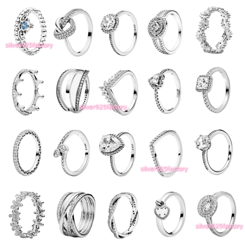 925 Sterling Silver wedding Ring for Women With Box For Lover Gift CZ Diamond Jewelry European American Style Luxury Designer heart Rings