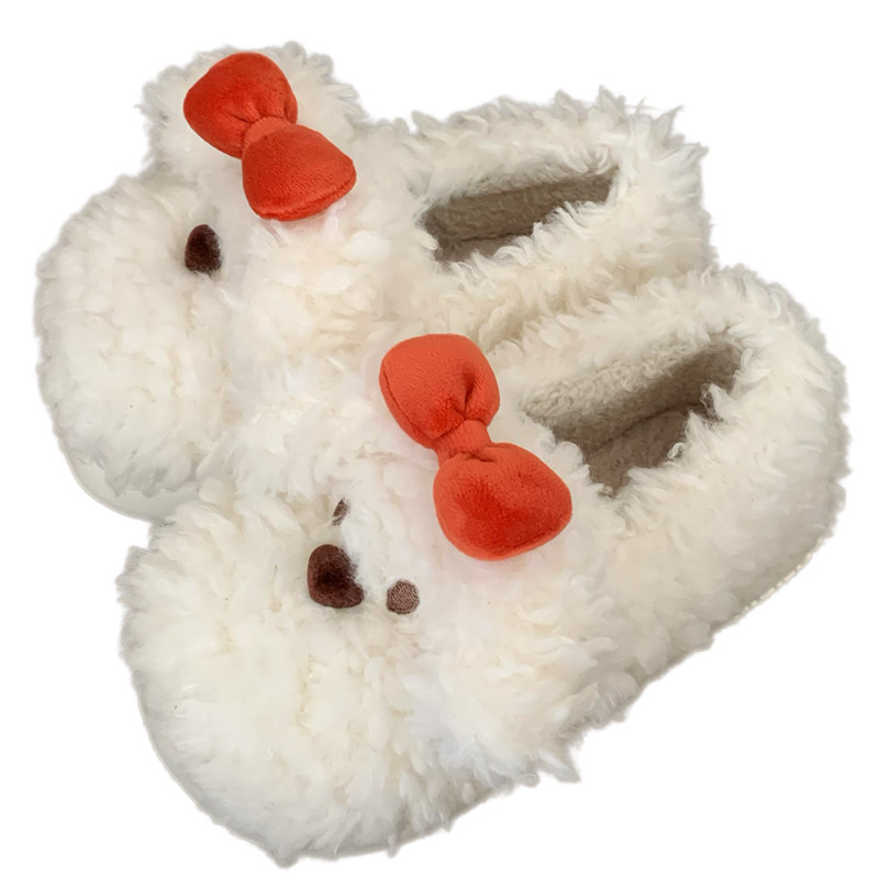 Slippers Fun Cute cartoon puppy dog Cute slippers for women girls Fashion Kawaii Fluffy winter warm women's slippers