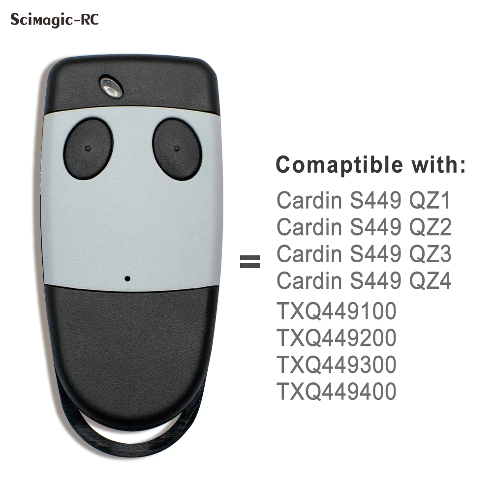 Cardin Remote Control For S449 QZ2 QZ4 Rolling Code 433.92mhz Garage Door Gate keychain